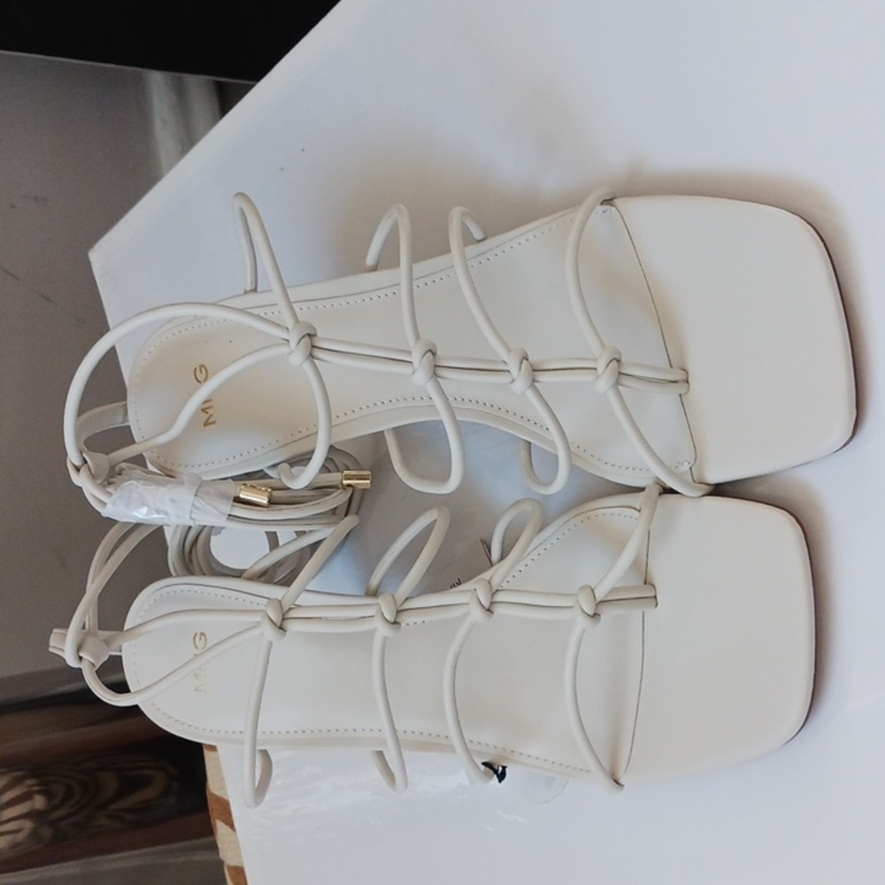 White Strappy Sandals